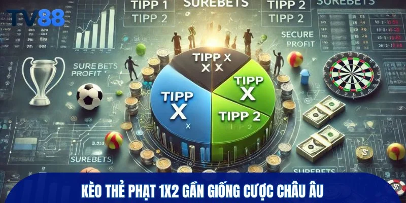 Kèo thẻ phạt 1x2 gần giống cược châu Âu